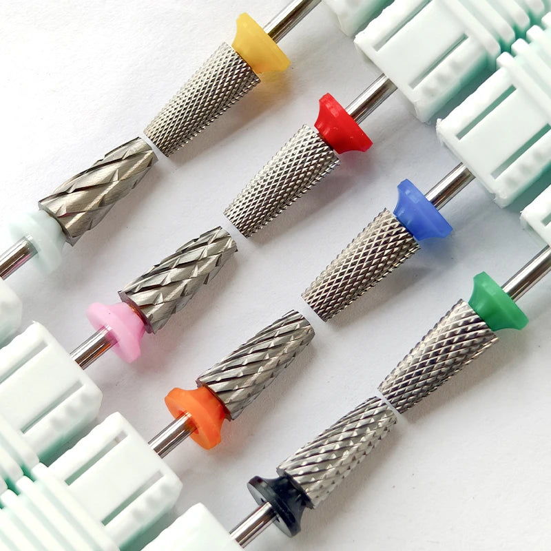 Tapered Barrel Fräserbit – Hartmetall (Tungsten), für Gelentfernung & Polieren (4XC, Gold)