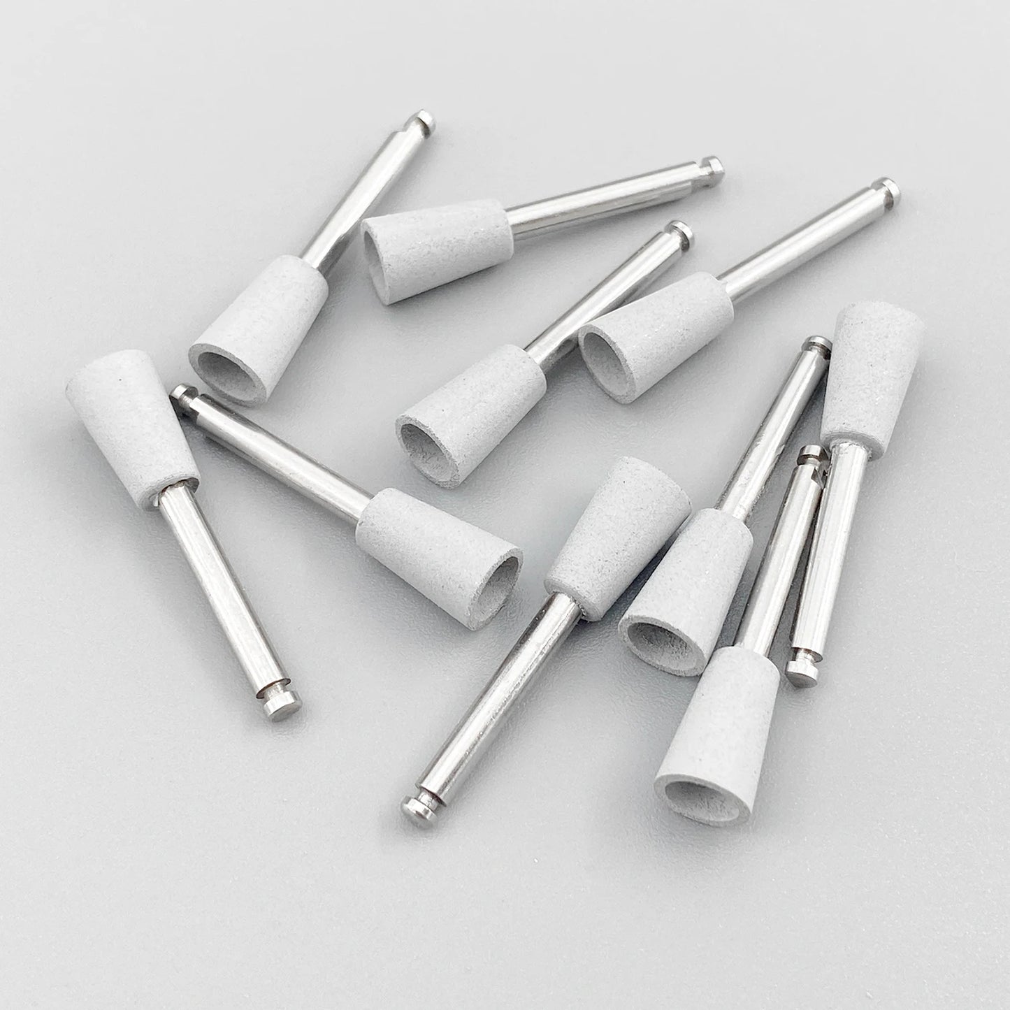 WELLCK Silikon-Polieraufsätze – 10/12 Stück Set für E-Feile, Politur & Finish (Nail & Dental Art)