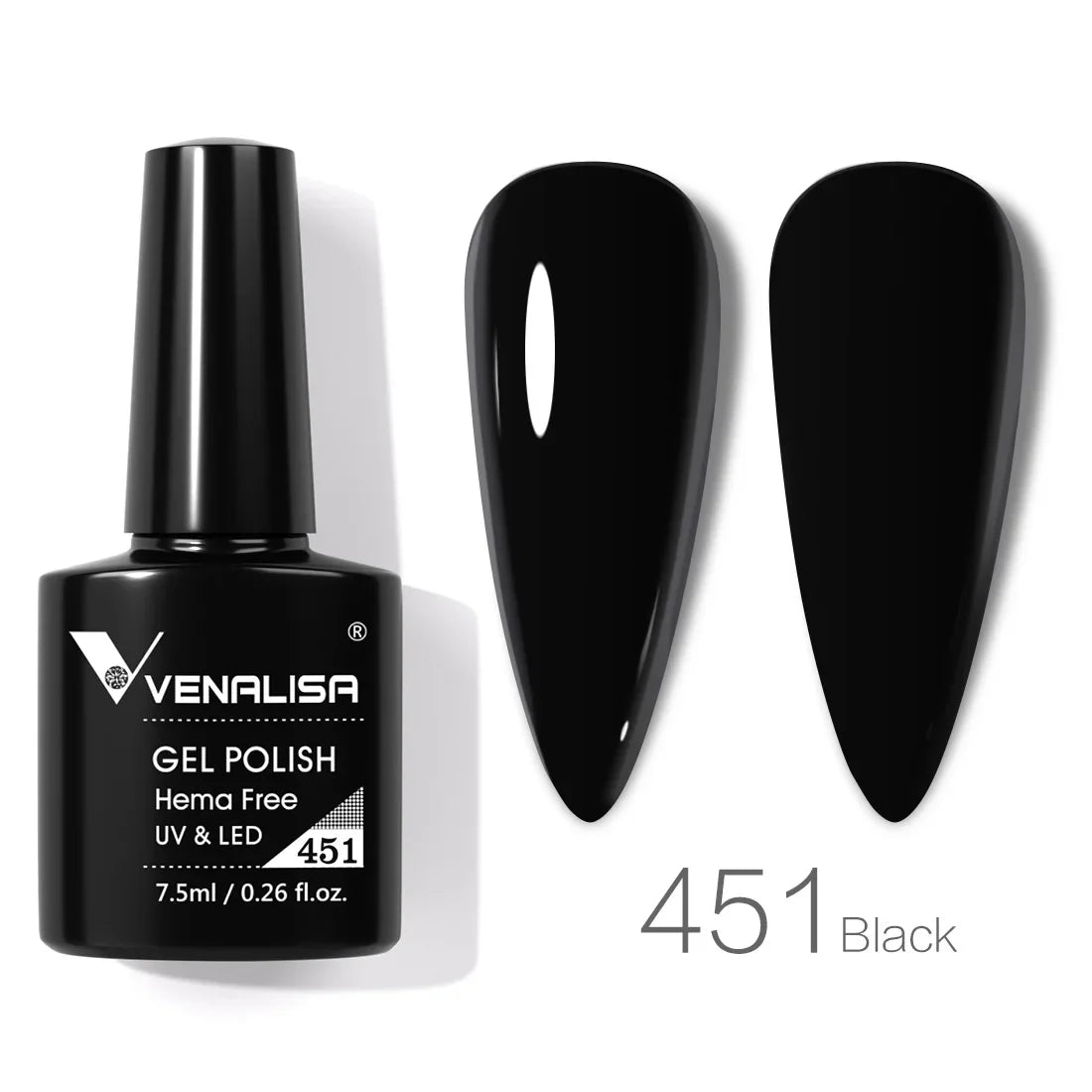 Venalisa Glitter Gel Polish – 7,5ml Rot, HEMA-frei, UV/LED, Semi-Permanent