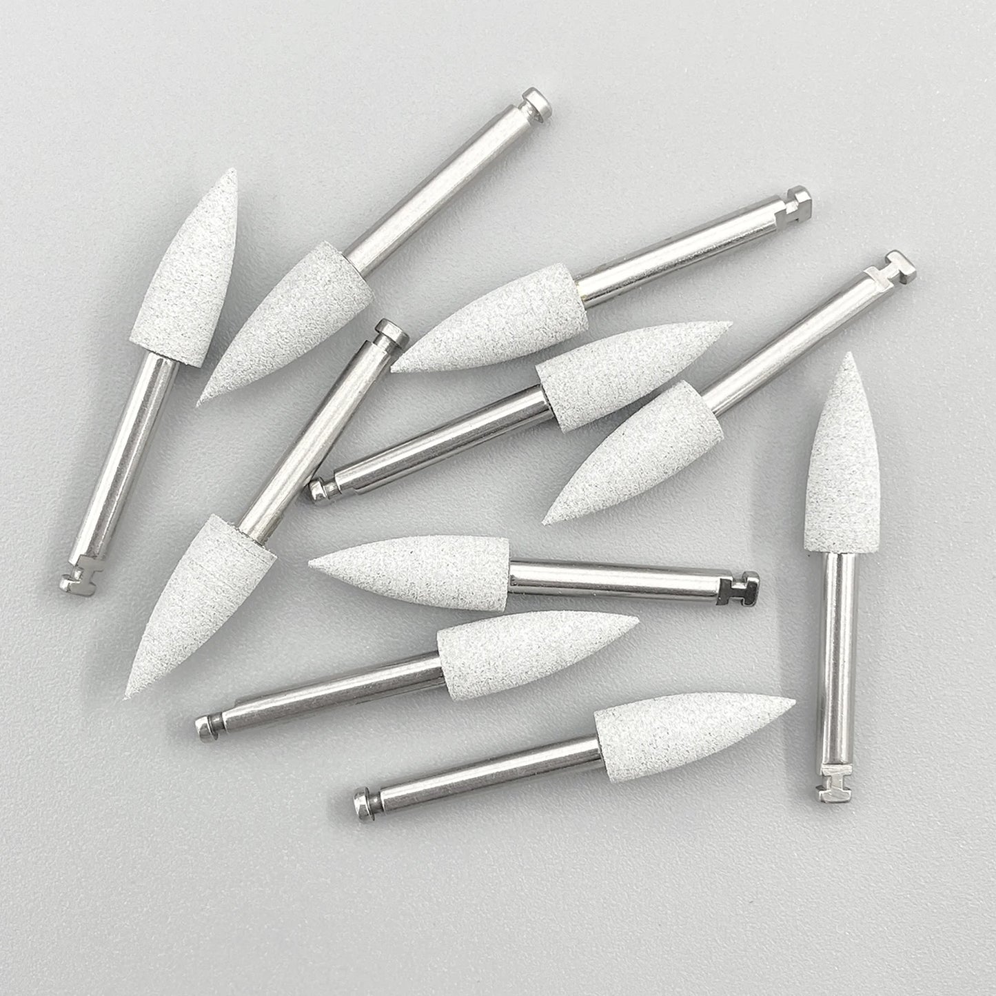 WELLCK Silikon-Polieraufsätze – 10/12 Stück Set für E-Feile, Politur & Finish (Nail & Dental Art)