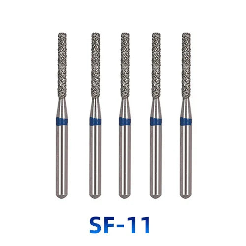 AZDENT Dental Diamantbohrer – 5 Stück, FG 1.6 mm, Medium für Turbine/High-Speed-Handstück