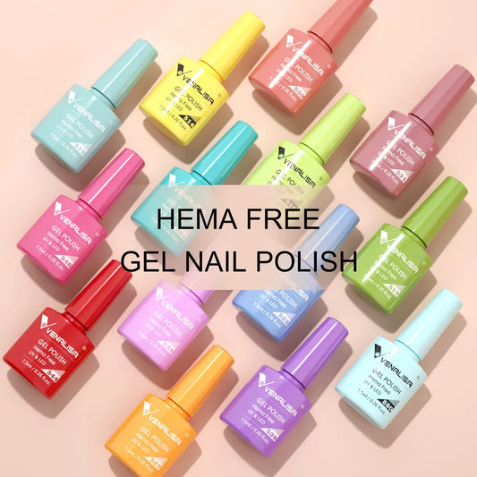 Venalisa HEMA-FREE Gel-Lack – 7,5 ml – French, Nude & Glitzer-Kollektion