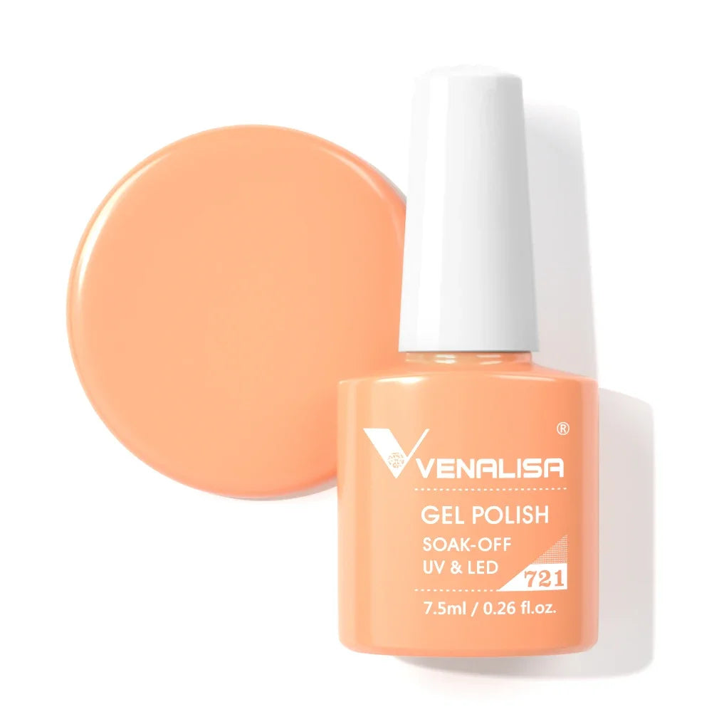 Venalisa Glitter Gel Polish – 7,5ml Rot, HEMA-frei, UV/LED, Semi-Permanent