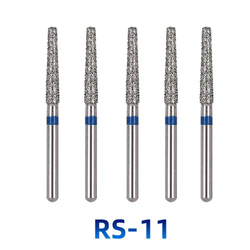 AZDENT Dental Diamantbohrer – 5 Stück, FG 1.6 mm, Medium für Turbine/High-Speed-Handstück