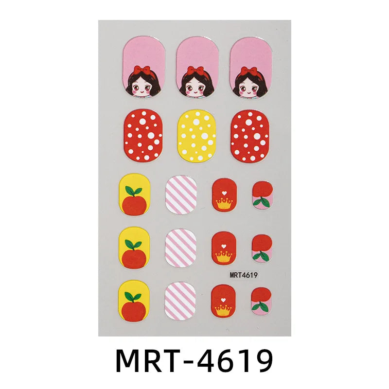 Kinder-Nagelsticker – DIY Cartoon Sticker für Mädchen & Nail Art