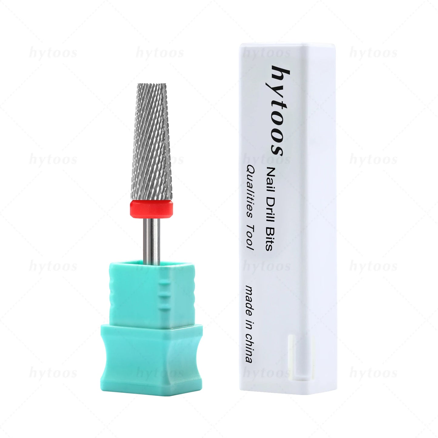 HYTOOS 5-in-1 Hartmetall Nagelfräser – 16 mm, Flat Top, Tapered, für Gelentfernung & Maniküre