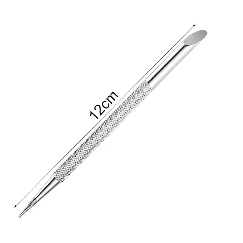 Nagelhautentferner – Doppelseitiger Cuticle Pusher aus Edelstahl