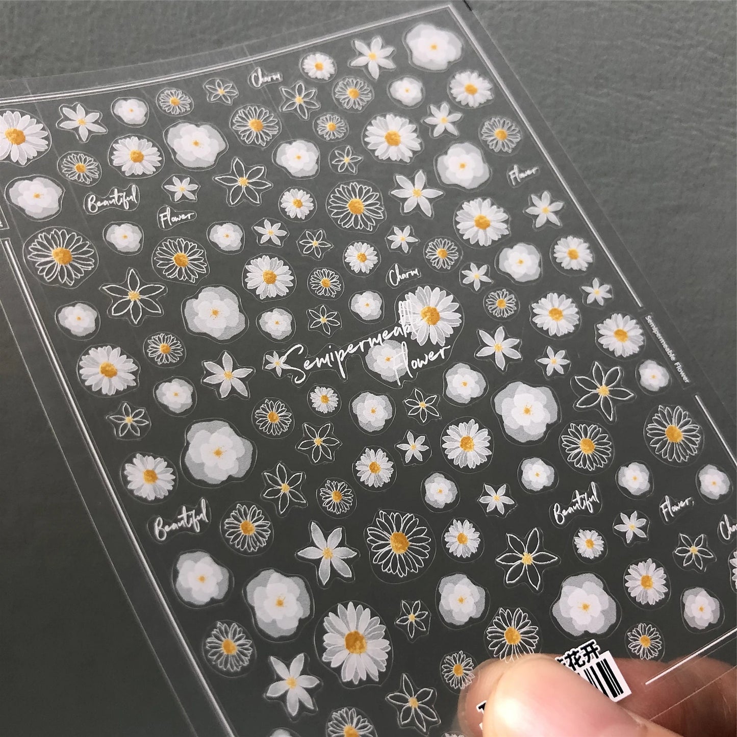 Sonnenblumen Nail Sticker – 3D Sommerblumen für kreative Nailart