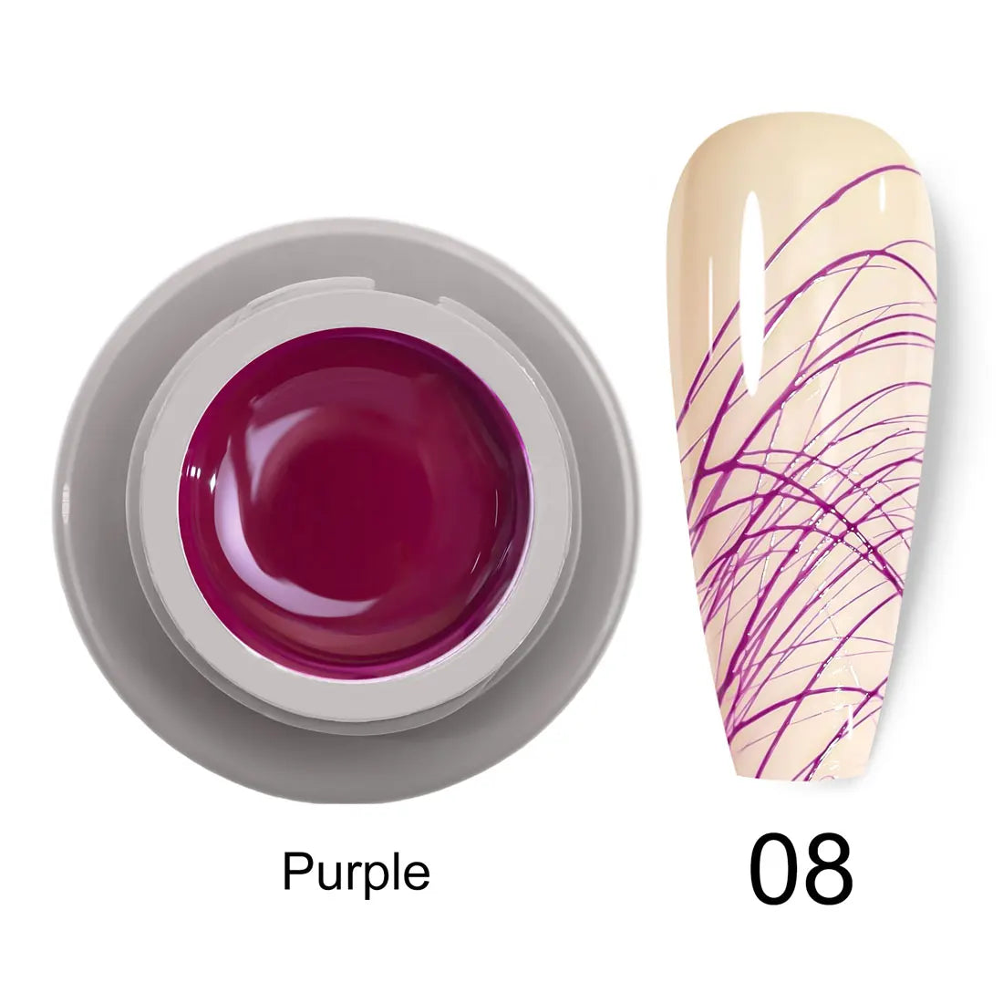 Venalisa Spider Gel – 8ml UV/LED Gel für Nail Art, 12 Farben
