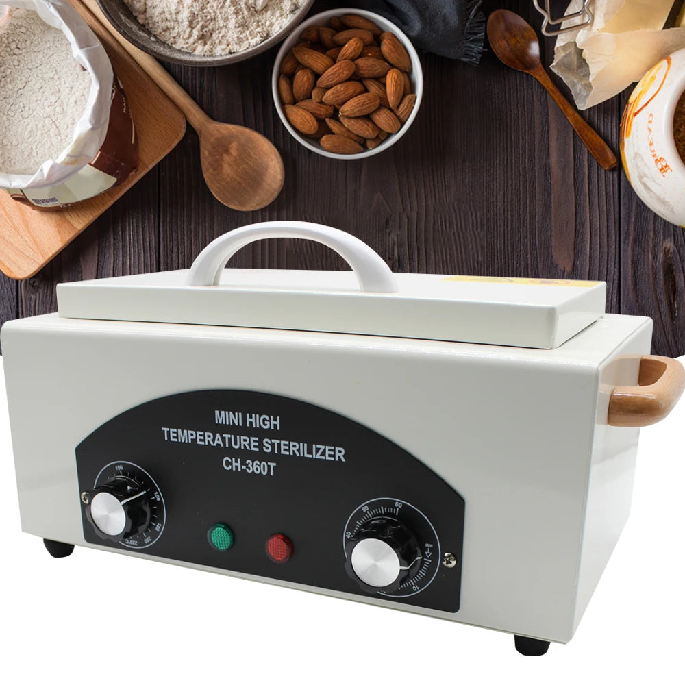 300 W Metall-Sterilisator 1.3 L – Hochtemperatur-Desinfektionsgerät für Kosmetik & Nagelstudio mit Griff