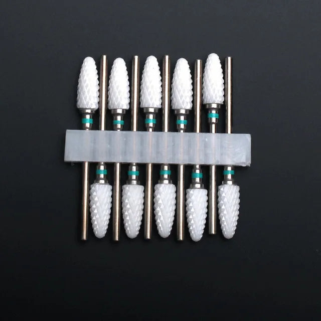 10 Stück Keramik Nagelfräser Set – Für elektrische Nagelfeile, Gelentfernung, Maniküre & Nagelhautpflege