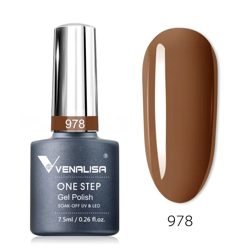 Venalisa 3-in-1 Gel Polish – 7,5ml One Step UV/LED Gel, Ohne Base & Top