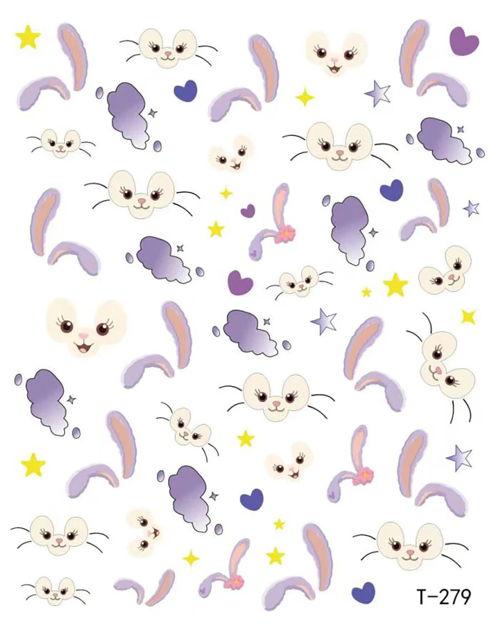1 Bogen Mickey Mouse & Disney Nail Sticker – Cartoon Nail Art Aufkleber
