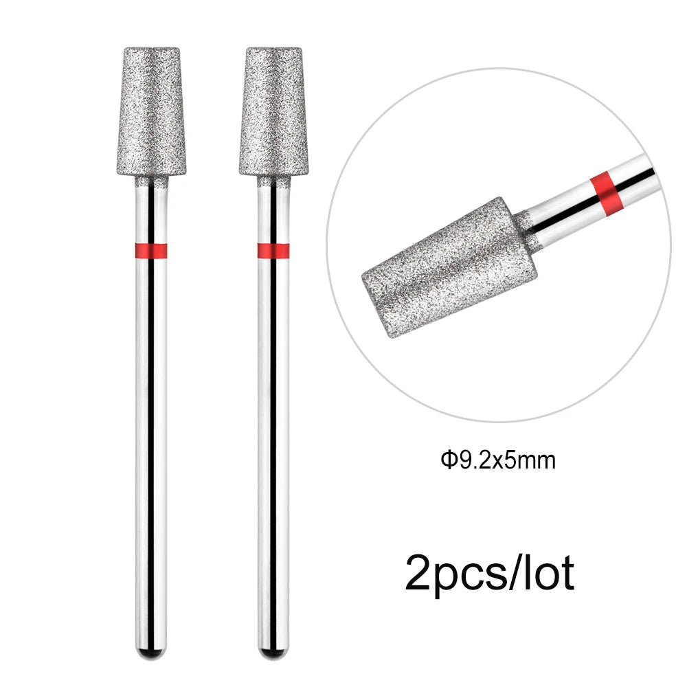 MOWOT Diamant-Fräser – 2er-Set für elektrische Nagelfräser, für Maniküre & Nagelhautpflege