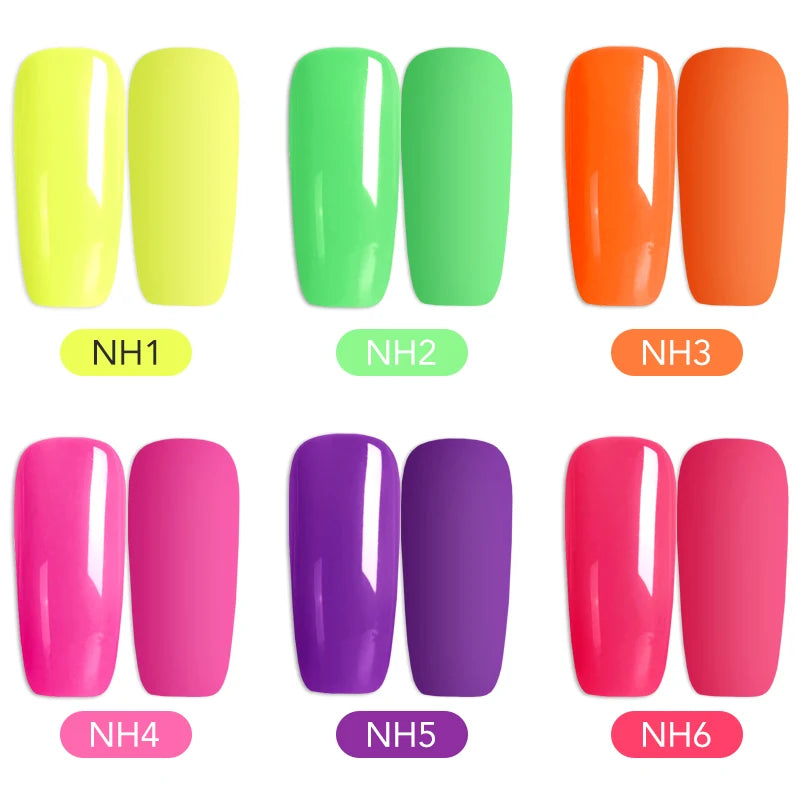 Venalisa Neon Gel-Lack 7,5 ml – UV/LED – Leuchtende Sommerfarben
