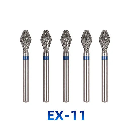 AZDENT Dental Diamantbohrer – 5 Stück, FG 1.6 mm, Medium für Turbine/High-Speed-Handstück 2
