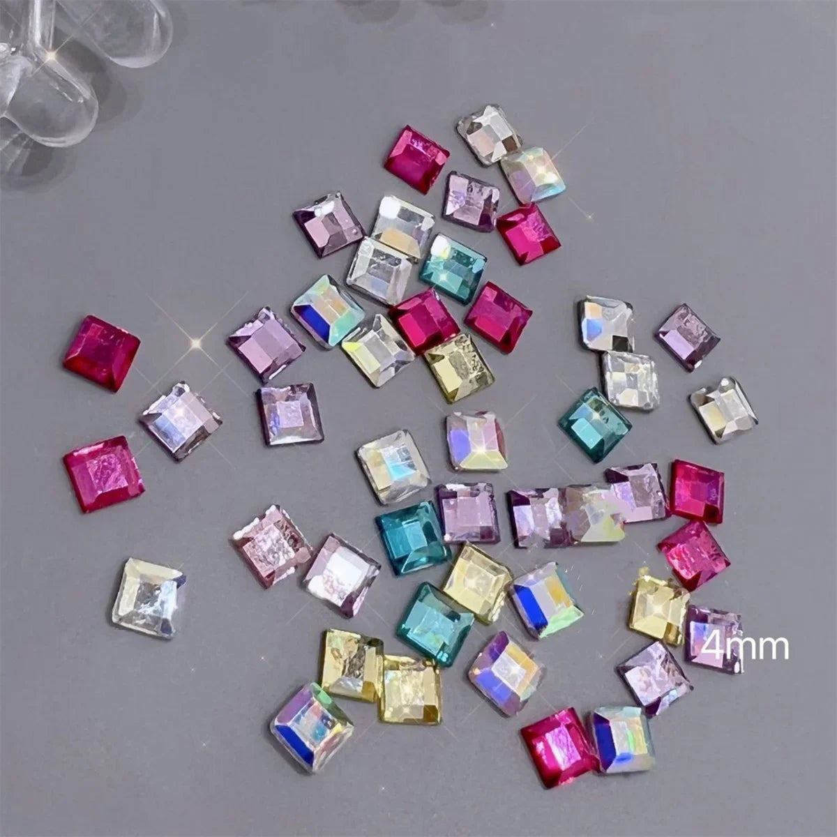 3D Nail Charms „Camellia“ – 20x Rosa Resin-Blumen für Aurora-Design