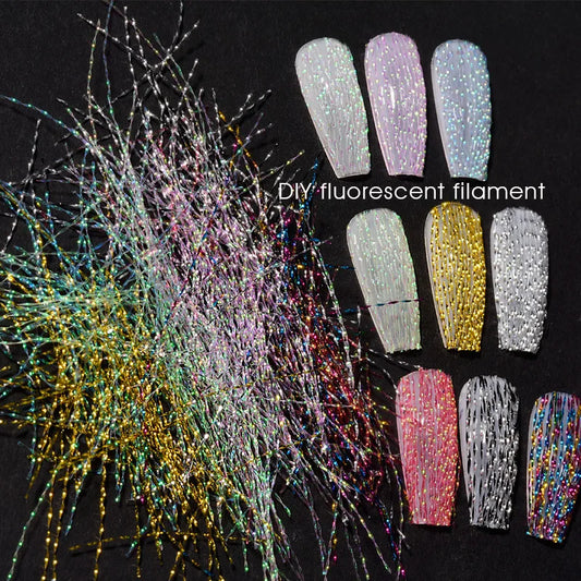 Fluoreszierende Faserstreifen – Fiberglas für Nagelverlängerung & 3D Nagelkunst