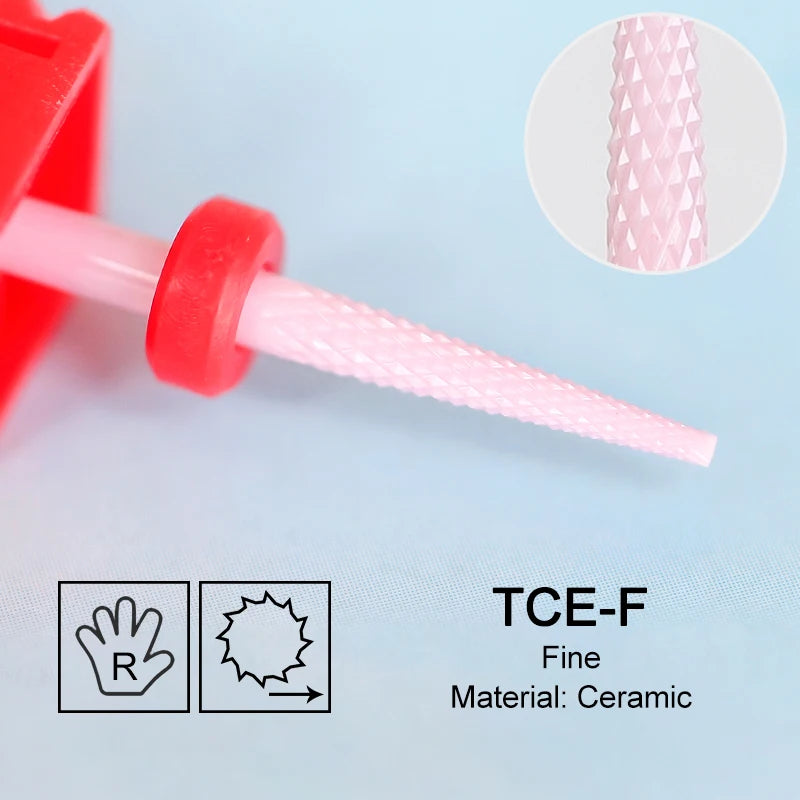 Keramik Fräser Rosa – Einzelstück, Verschiedene Formen für E-Feile & Maniküre