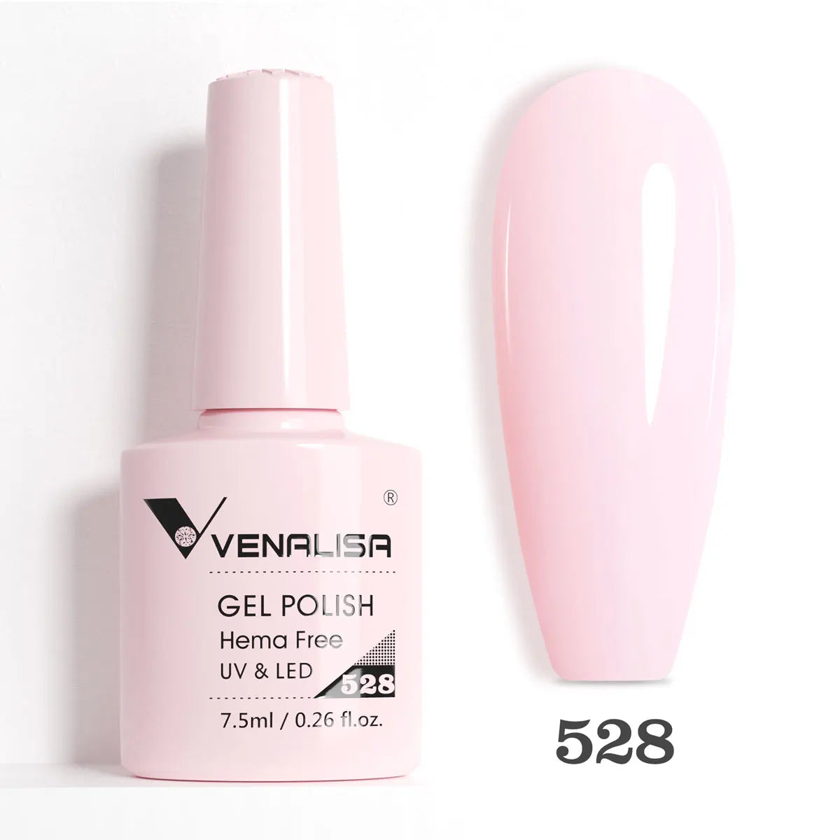 Venalisa HEMA-FREE Gel-Lack – 7,5 ml – French, Nude & Glitzer-Kollektion
