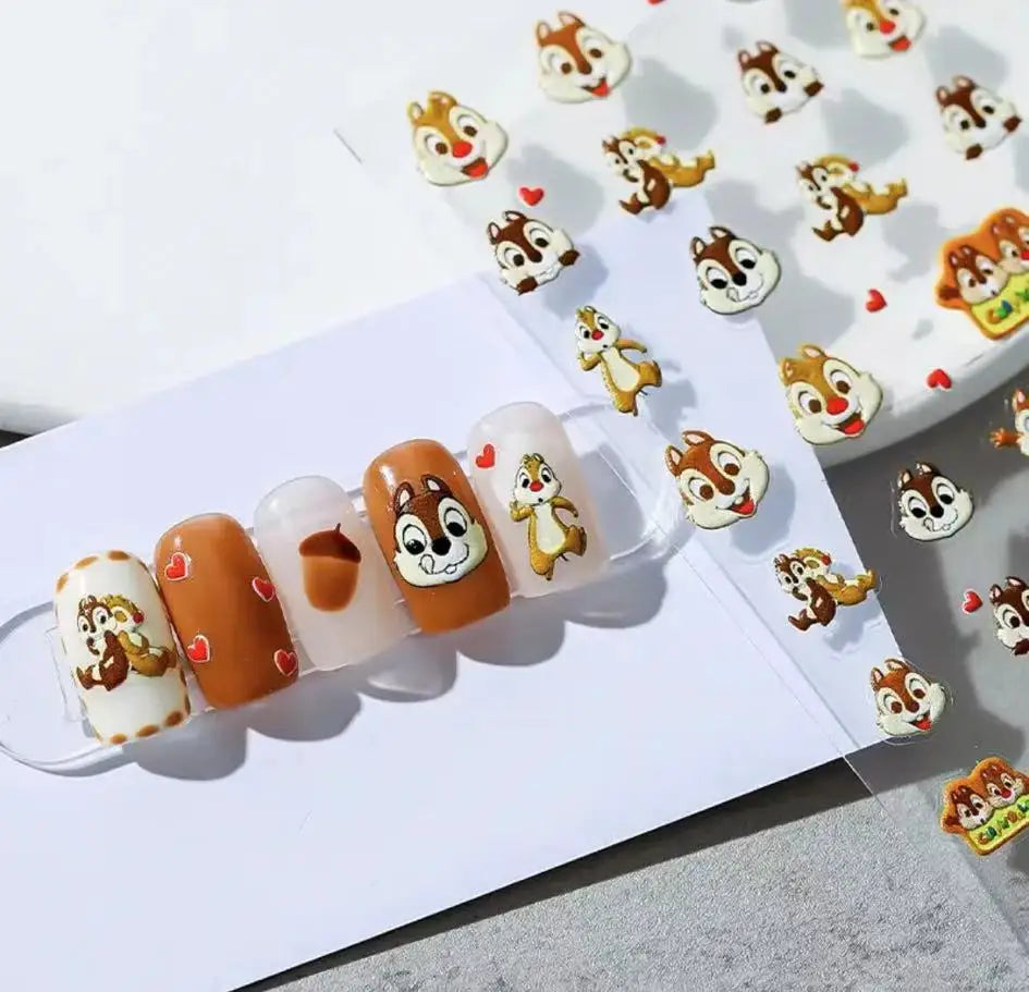 Disney 5D Nail Sticker – Zootopia & Mickey Motive für kreative Nail Art