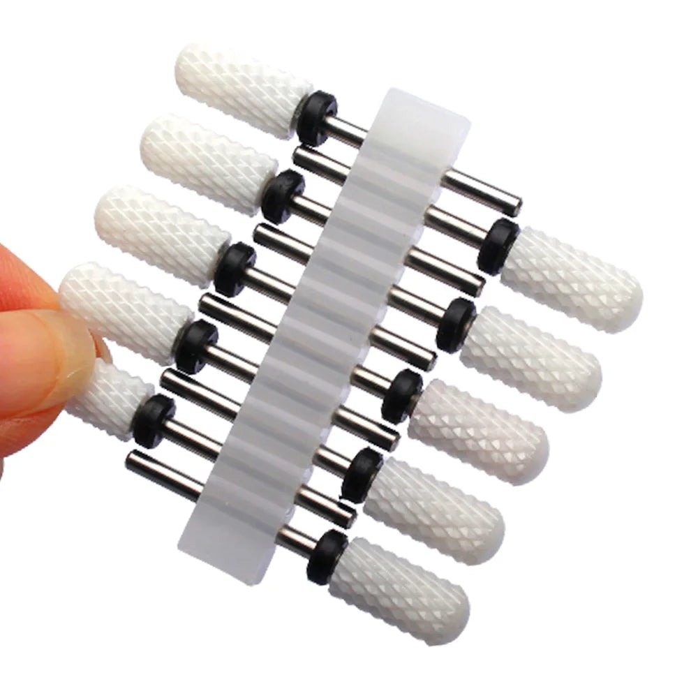 10tlg. Fräser Set für Maniküre – Hartmetall & Keramik Bits, Gel Entferner & Schleifer für elektrische Nagelfeilen