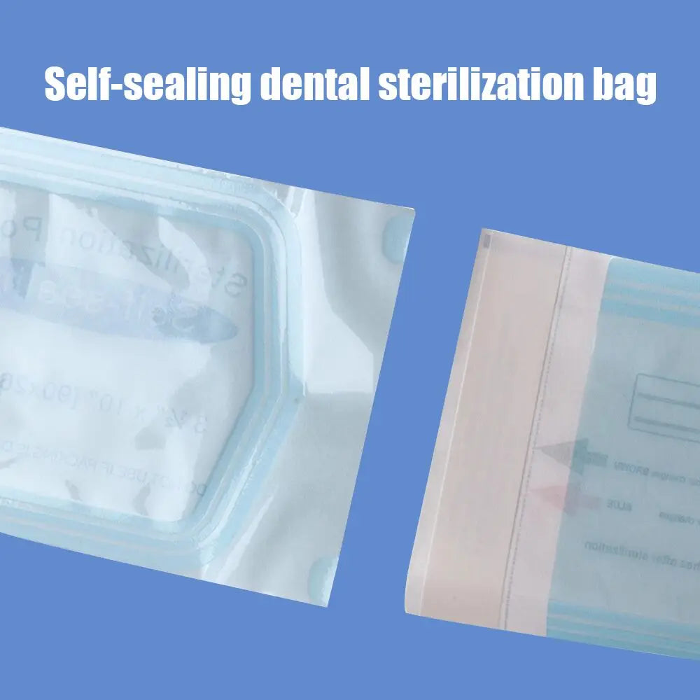 Sterilisationsbeutel 7 Größen – Selbstklebende Einwegbeutel (20/50/200 Stück) für Tattoo, Dental, Nagelzubehör