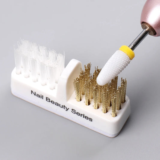 Kupfer-Draht Reinigungsbürste für Fräser – Dual-Bürste für Nagelfräser & Bits