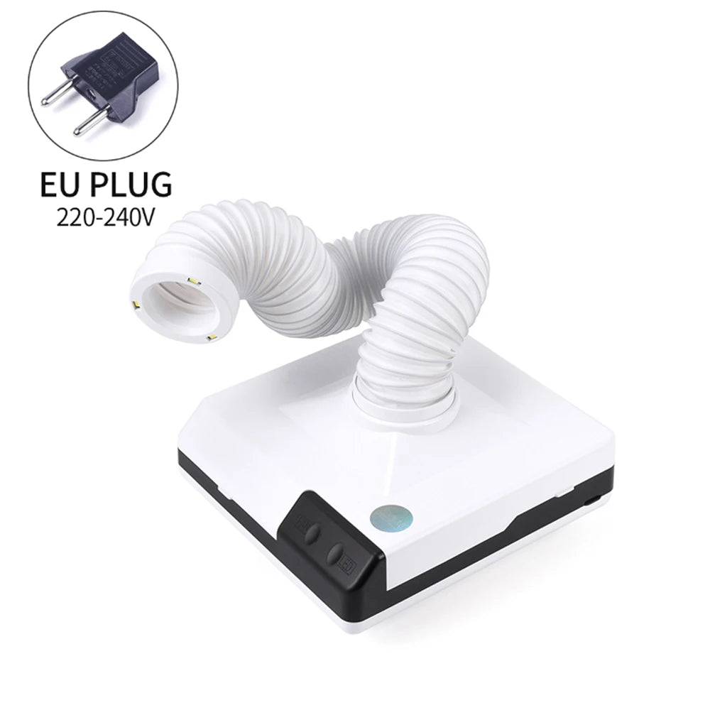 60W Nagelstaubabsaugung mit flexibler Schlauchdüse – Profi Staubsauger für Maniküre & Pediküre