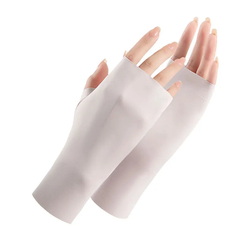 UV-Schutz Handschuhe Ice Silk – Fingerlos & Atmungsaktiv