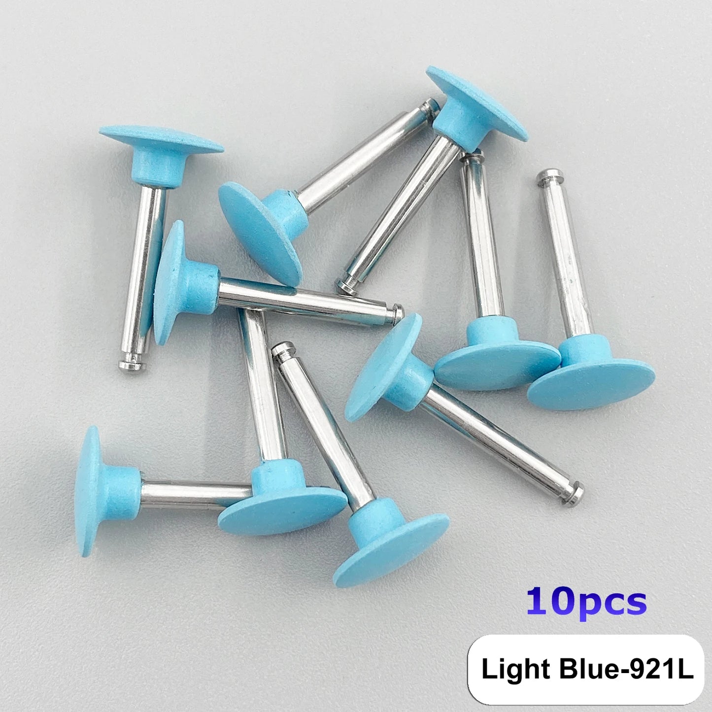 WELLCK Silikon-Polieraufsätze – 10/12 Stück Set für E-Feile, Politur & Finish (Nail & Dental Art)