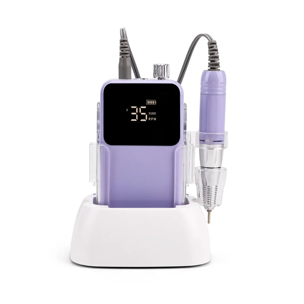 Kabellose Nagelfräse 85 W – 35.000 U/min Profi Brushless Nail Drill für Studio & Zuhause