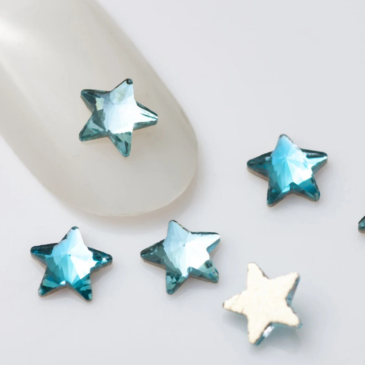20 Stk Rivoli Stern-Strass – 5 mm Deko-Steine für Nail Art & DIY