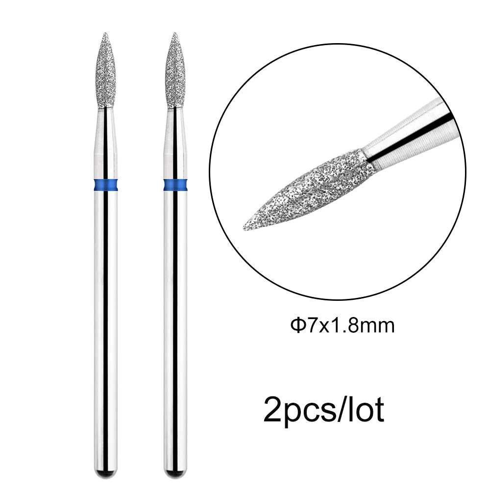 MOWOT Diamant-Fräser – 2er-Set für elektrische Nagelfräser, für Maniküre & Nagelhautpflege