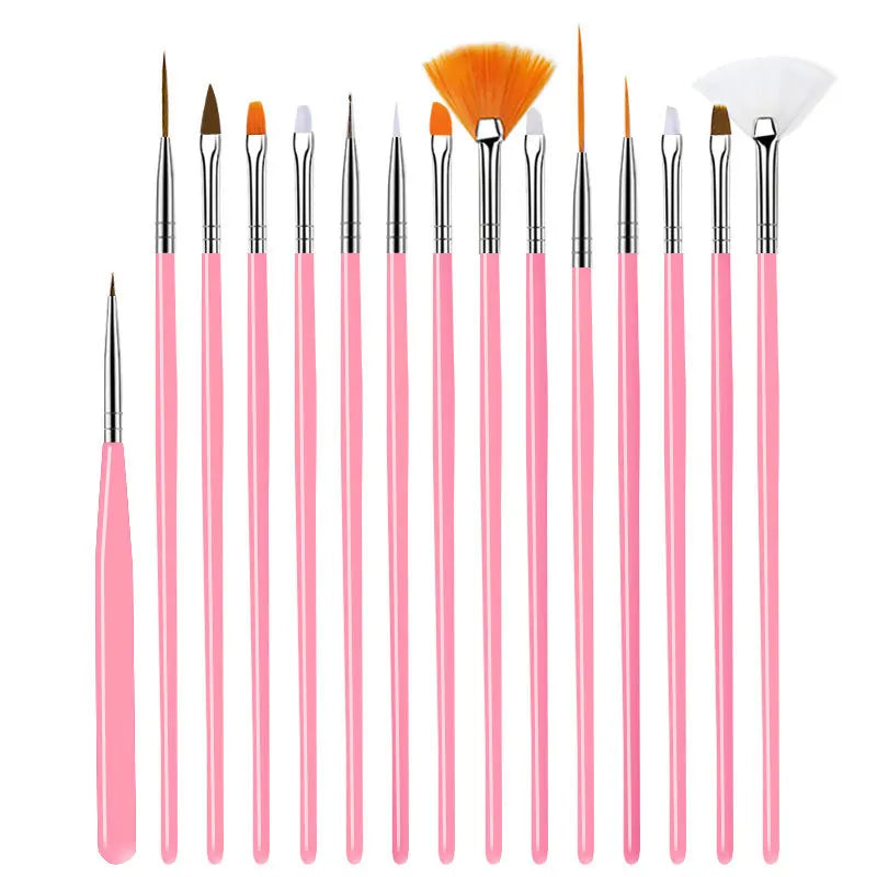 Nail Art Pinselset – 5/20 Stk für Malerei, Dotting, Liner & Acryl-Gel