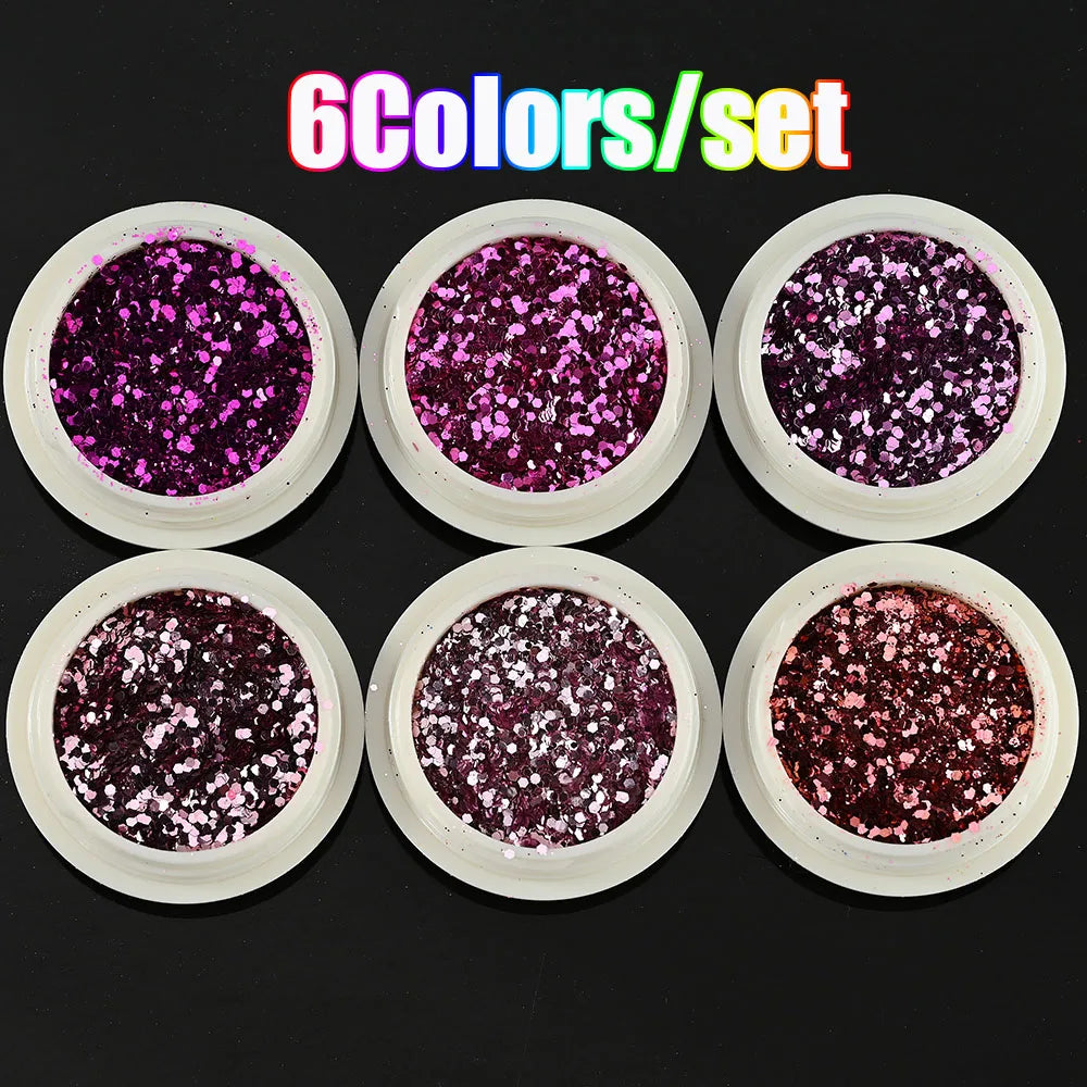 Neon-Pigmentpulver Set – 12 Farben für Nageldesign, Ombre & Chrome-Effekte