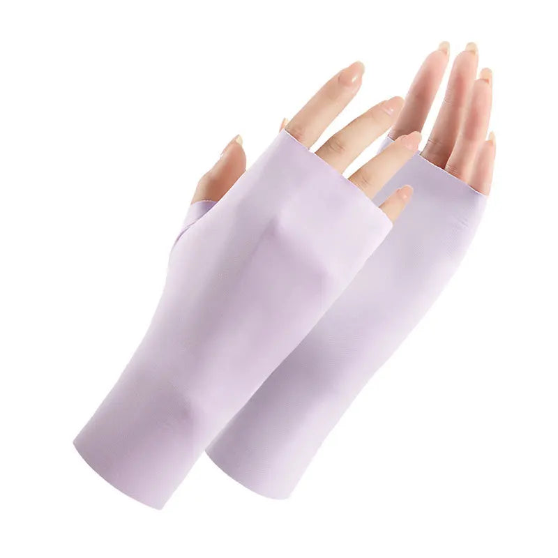 UV-Schutz Handschuhe Ice Silk – Fingerlos & Atmungsaktiv