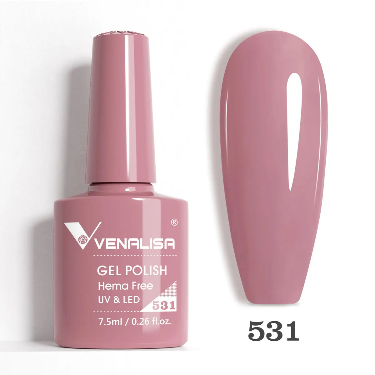 Venalisa HEMA-FREE Gel-Lack – 7,5 ml – French, Nude & Glitzer-Kollektion