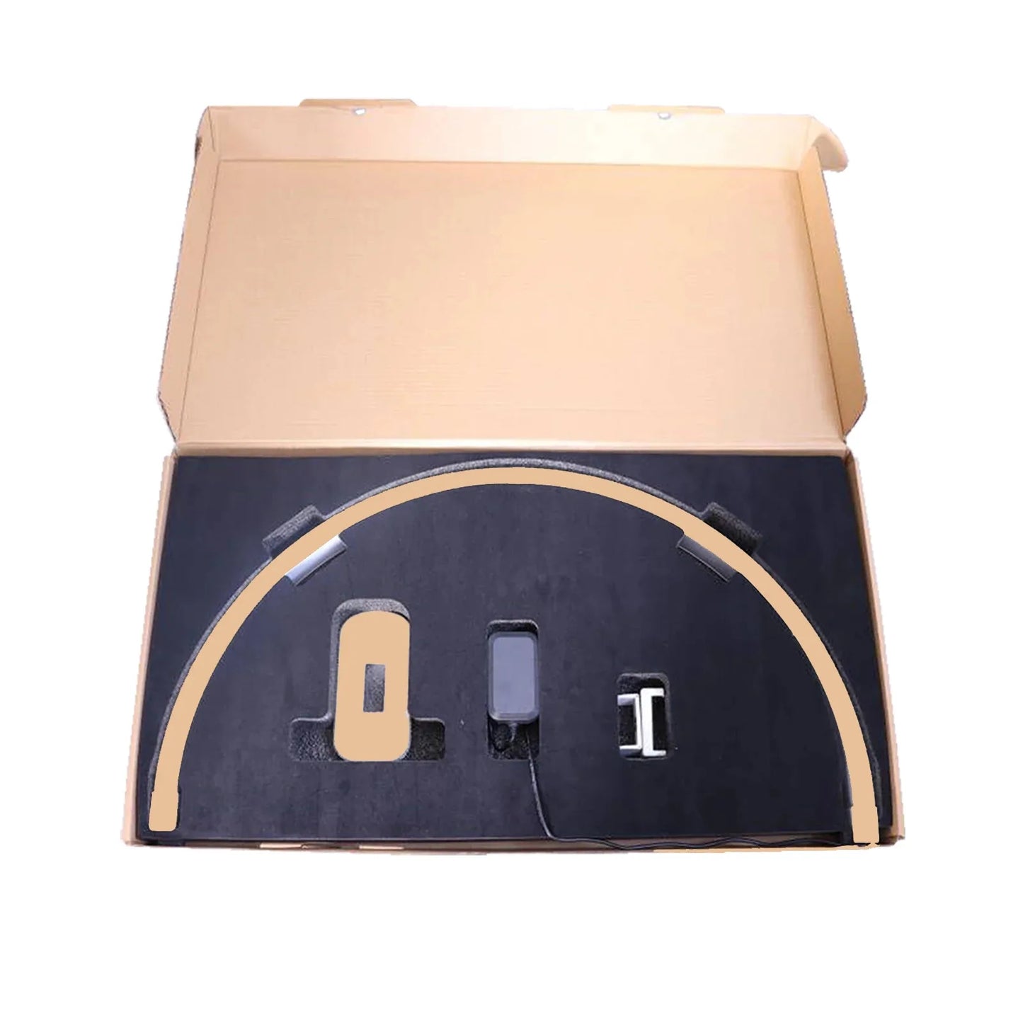 Fosoto Halbmond-LED Tischlampe – 3-stufig dimmbar, Touch-Steuerung für Nagelstudio & Kosmetik