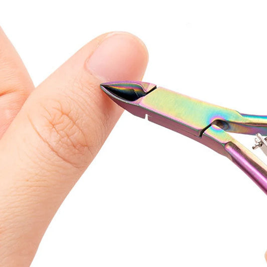 Nagelhautpflege-Set – Edelstahlzange, Schieber & Cutter für Maniküre & Pediküre