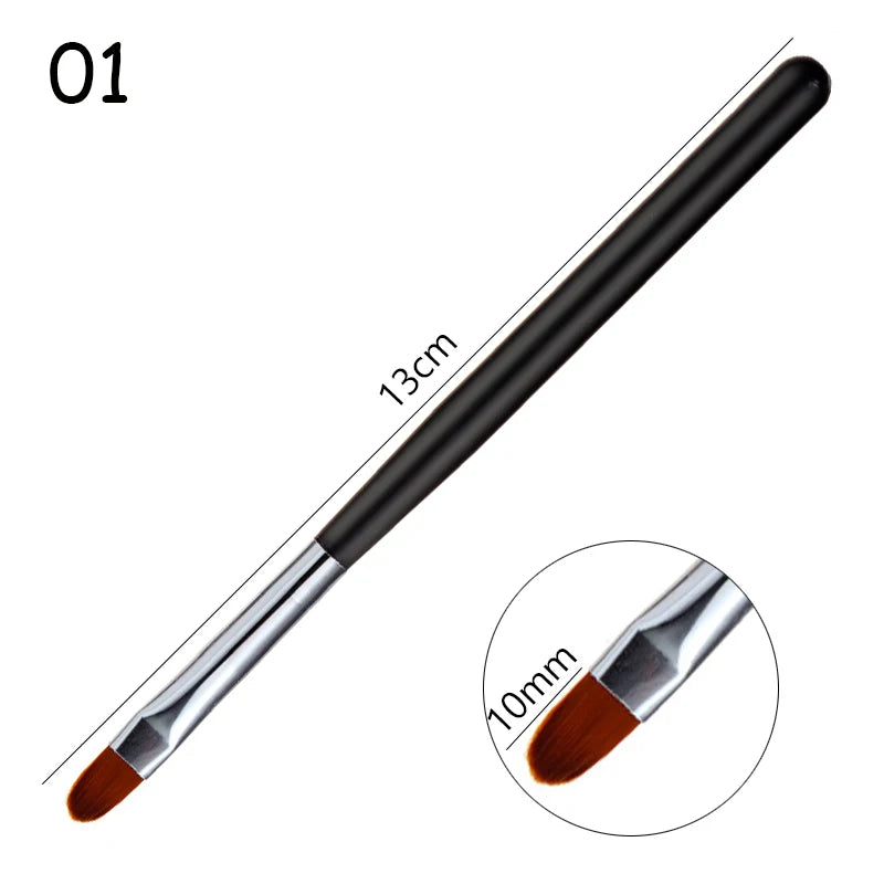 Nail Art Pinsel Set (1–9 Stück) – für UV Gel, Acryl & 3D Nail Design