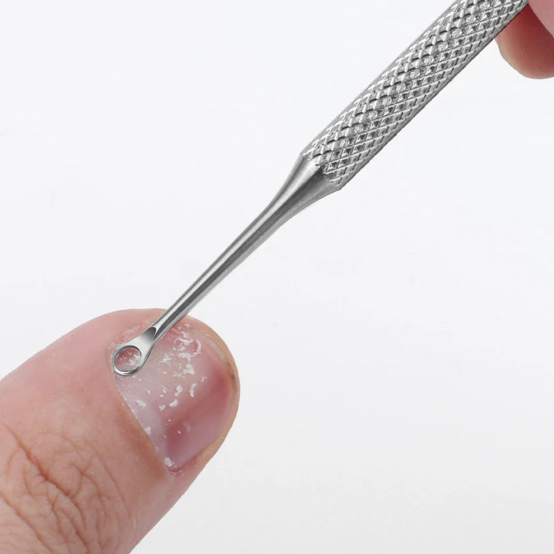 Nagelhautpflege-Set – Edelstahlzange, Schieber & Cutter für Maniküre & Pediküre