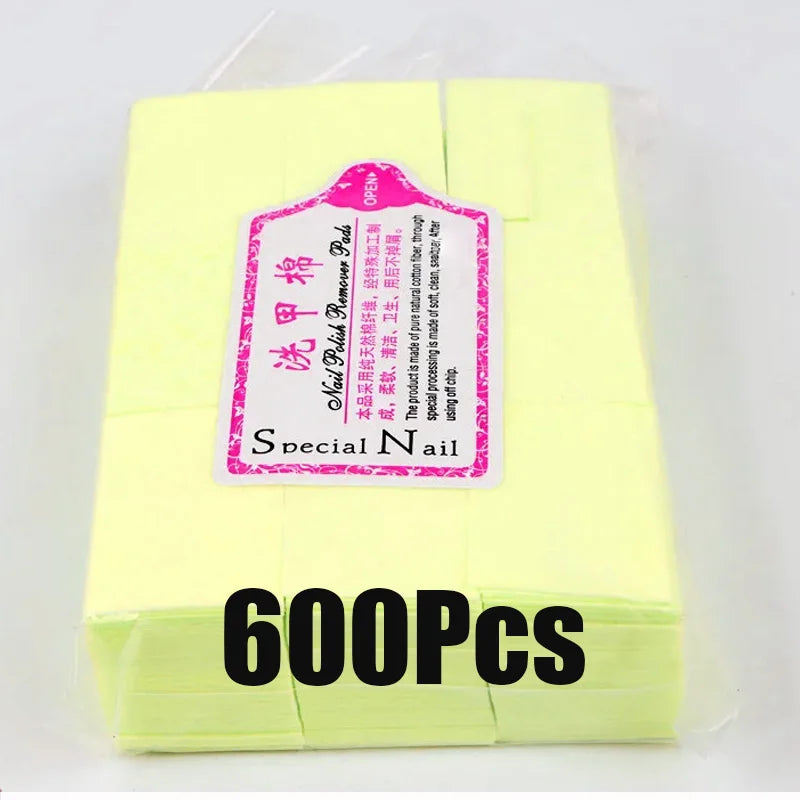 Fusselfreie Wattepads aus Baumwolle – 600/1000 Stück | Profi Nail Wipes