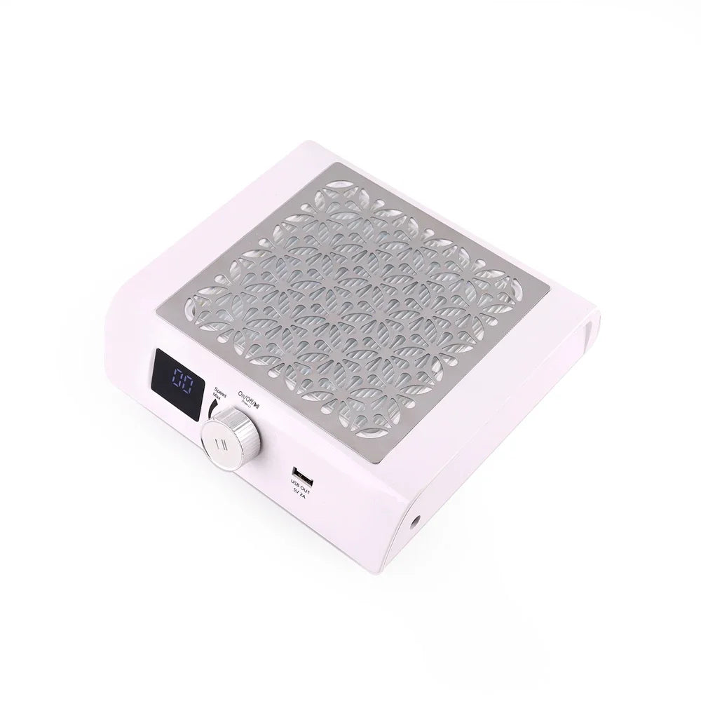 Profi-Nagelstaubsauger 85 W – Brushless Motor, leise & stark, Rosa