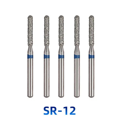 AZDENT Dental Diamantbohrer – 5 Stück, FG 1.6 mm, Medium für Turbine/High-Speed-Handstück
