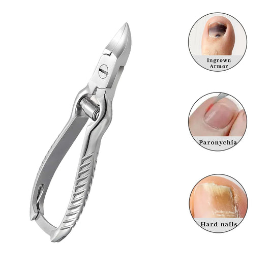 Professionelle Zehennagelzange – Edelstahl Nagelknipser für Fußpflege, eingewachsene Nägel, Paronychie, starke Nägel