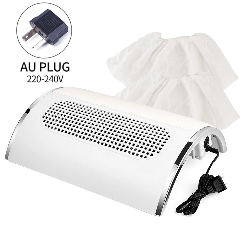 Nagelstaubabsaugung – 40 W Profi-Absauger mit 3 Lüftern für 2 Hände