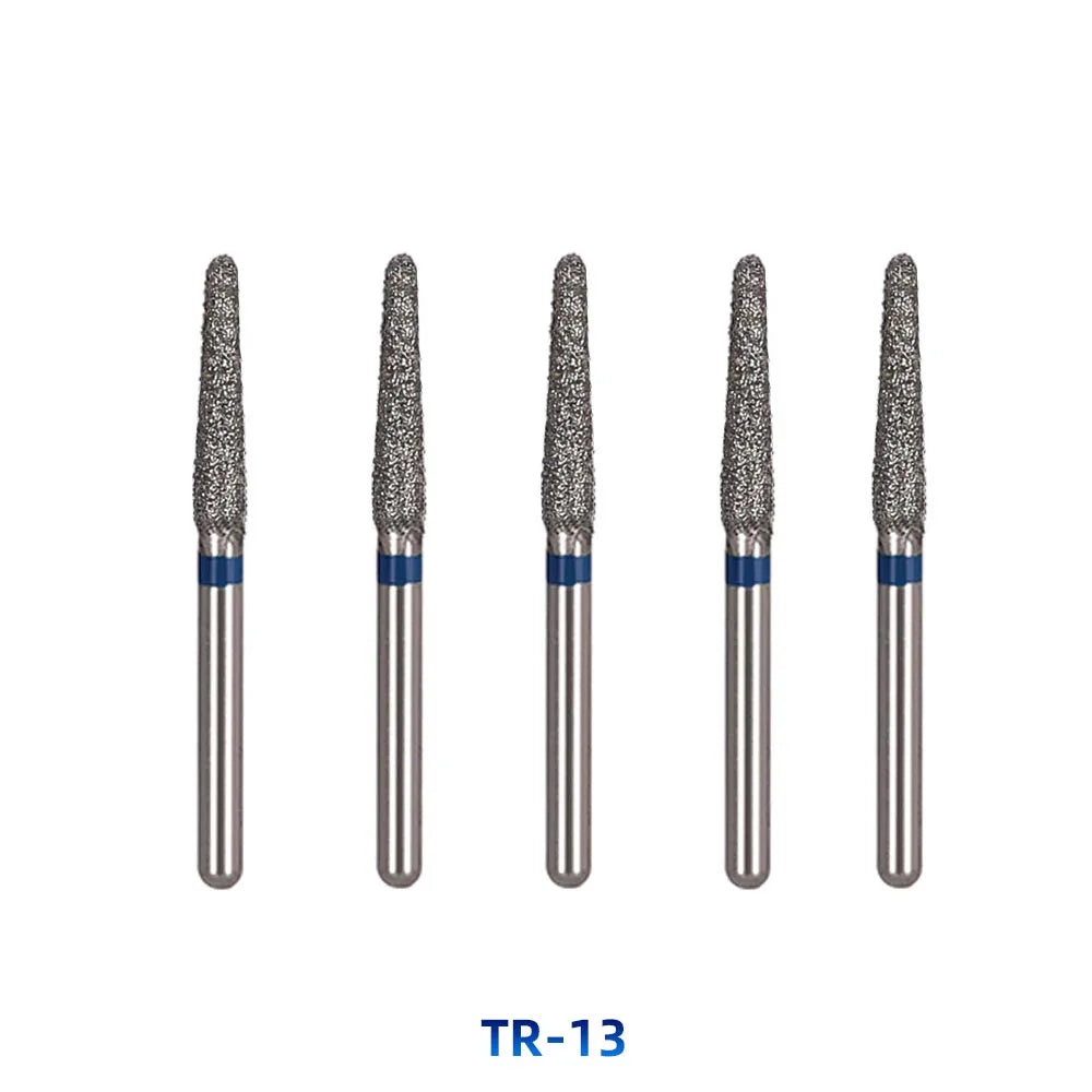 AZDENT Dental Diamantbohrer – 5 Stück, FG 1.6 mm, Medium für Turbine/High-Speed-Handstück