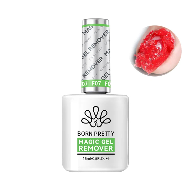 BORN PRETTY Gel Remover Set 15ml – UV-Lack Entferner + Nagelfeile & Pusher