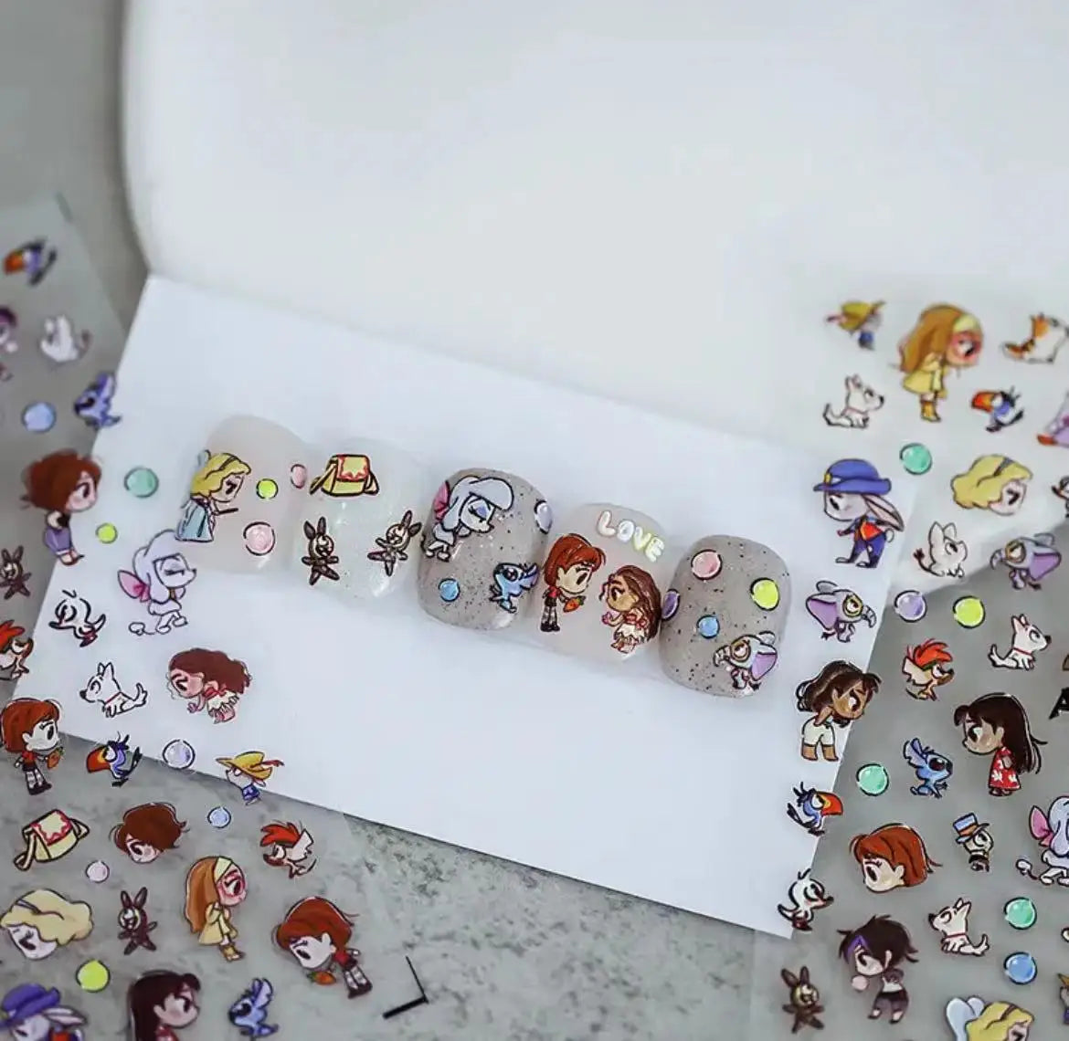 Disney 5D Nail Sticker – Zootopia & Mickey Motive für kreative Nail Art